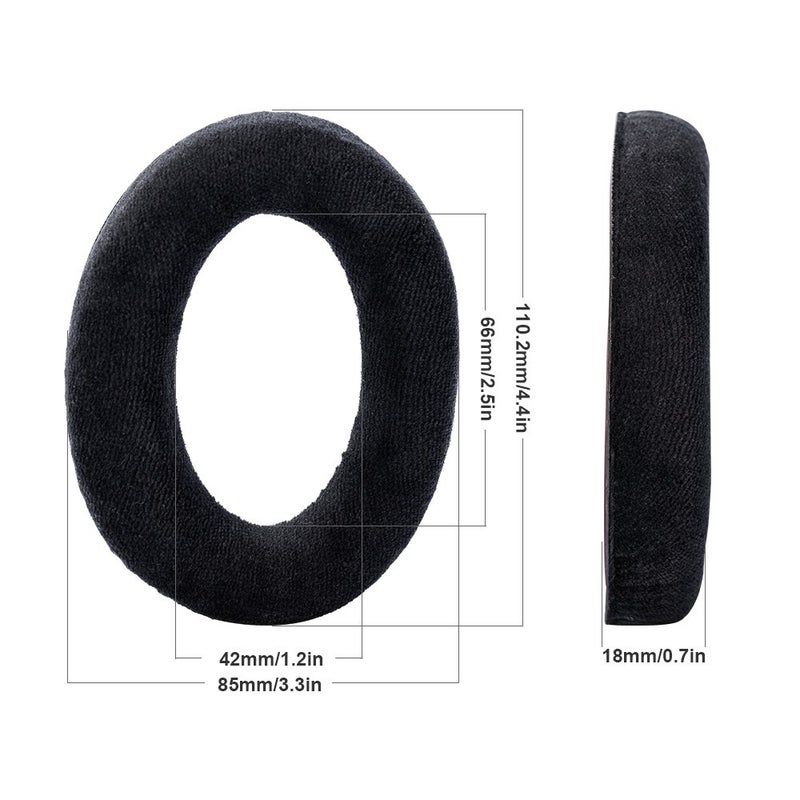 AURTEC Replacement Ear Pads for Sennheiser HD515 HD555 HD595 HD598 HD558 PC360, AURTEC Headphones Earpads Cushion with High Elastic Sponge Form - Image 3